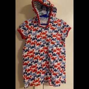 Mud pie crab swim suit coverup